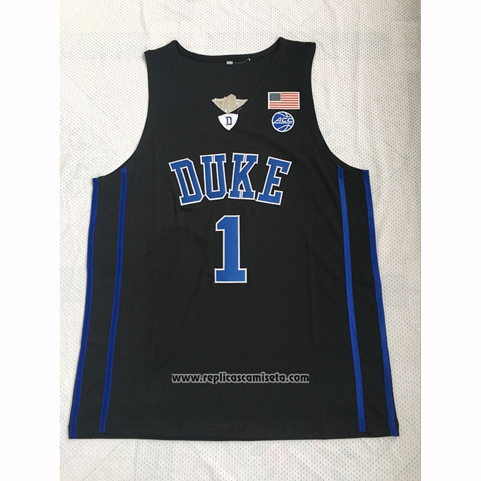 Camiseta NCAA Duke Blue Devils Zion Williamson Negro